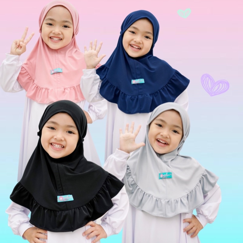 Bergo bayi / bergo anak / bergo jersey / hijab anak