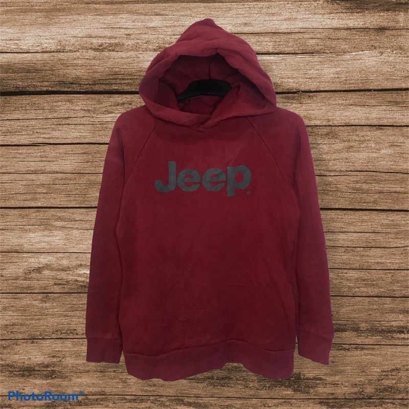 Hoodie Jeep merah maroon ori second