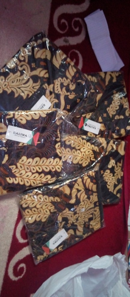 Baju Batik Couple Gamis Jumbo Murah Pasangan Modern Muslim Klyn 021 Cg - Andara