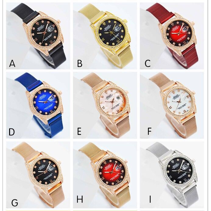 jam Tangan wanita magnet new Rolex tanggal aktif Unisex