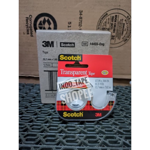 

Scotch Magic tape Gloss Finish Trasfaran tape UK 1/2 x 7,62m