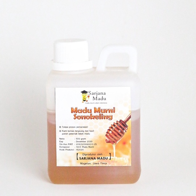 

Madu Murni Nektar Sonokeling 500 Gram Sarjana Madu - Madu Murni Asli 100%