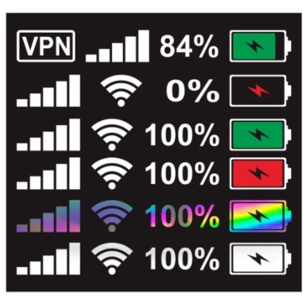 stiker cutting mobil sinyal wifi