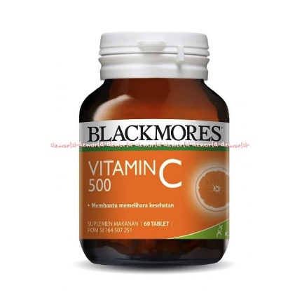 Blackmores Vitamin C 500mg 60tablet Suplemen Makanan Vit C Rasa Jeruk Orange Black Mores