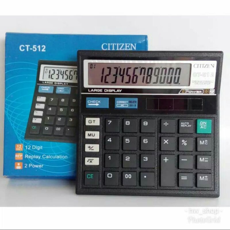 

COD-Kalkulator Calculator Citizen CT-512 12Digit/kalkulator cek/Correct