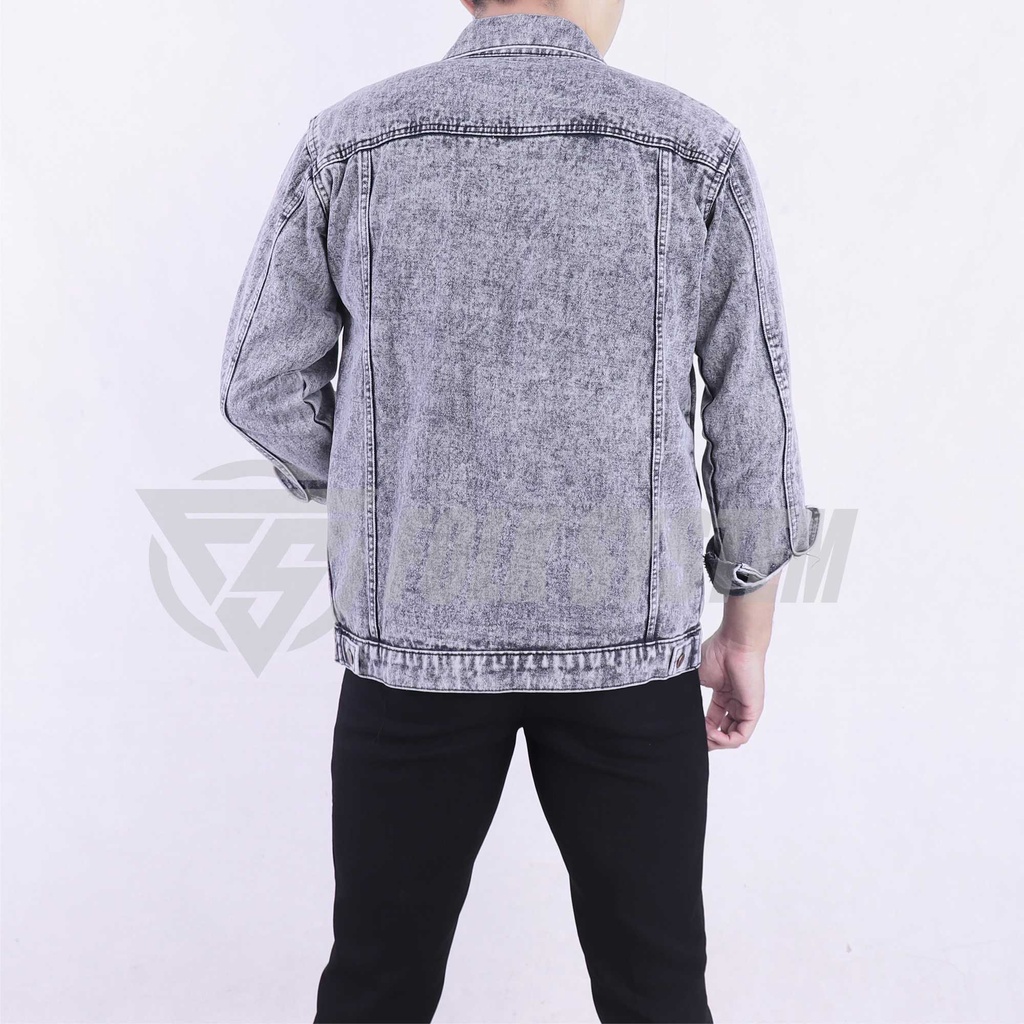 Jaket jeans denim folksystem