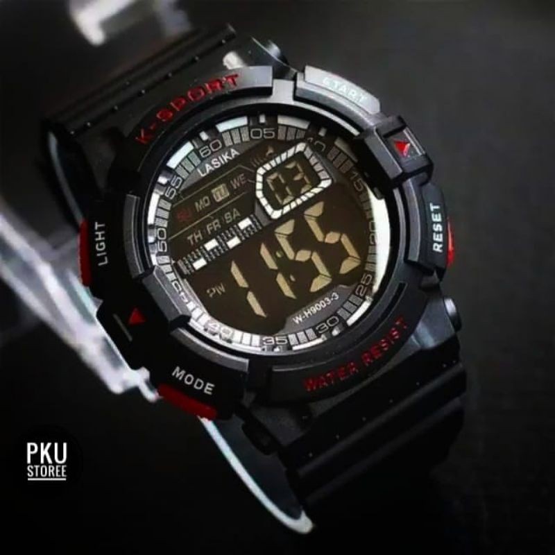 JAM TANGAN SPORT MEN LASIKA FASHION RUBER ORIGINAL