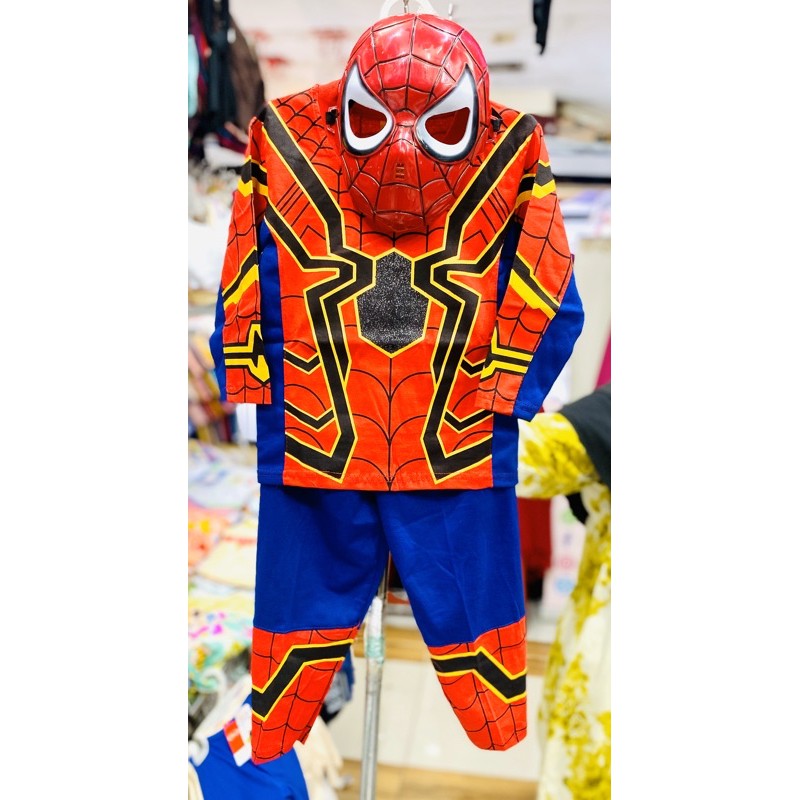 Baju Topeng | Baju Kostum+Topeng anak laki-laki merk AZADA SPIDERMAN
