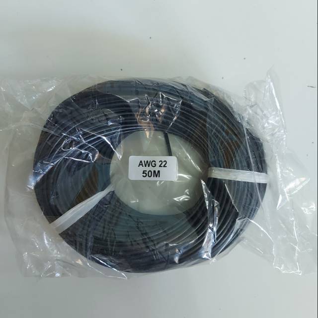 Kabel Serabut AWG 22 Single Roll 50 Meter