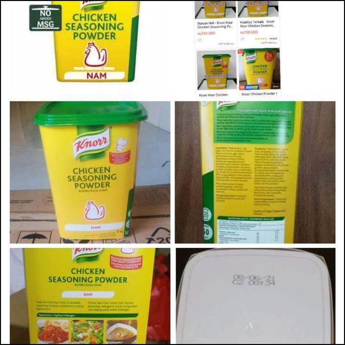 

Spesial - Knorr Chicken Powder Nam, Kaldu Ayam Non Msg 1Kg