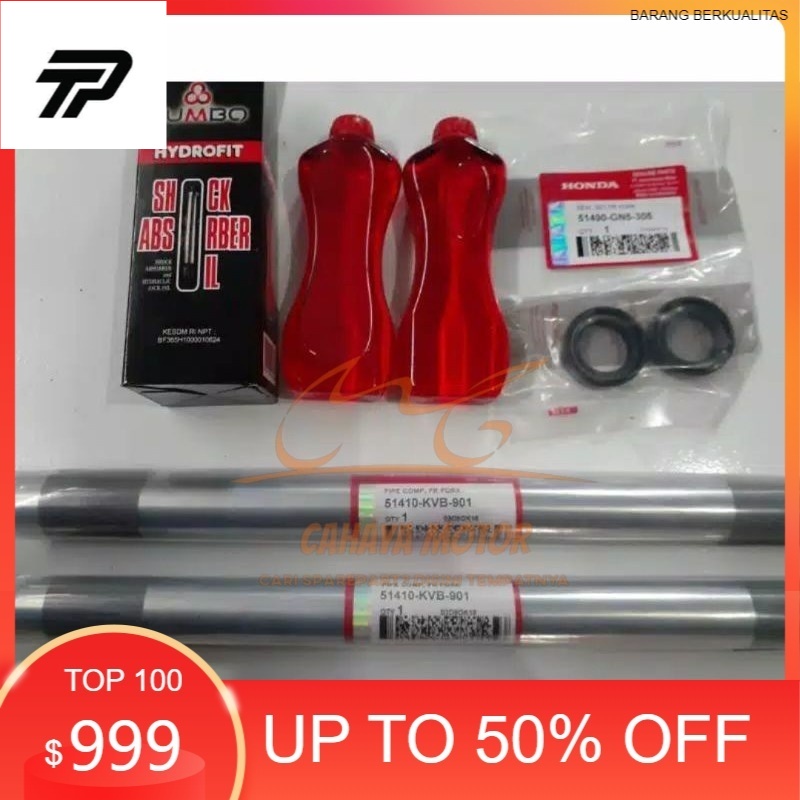 SHOCK / HALU-HALU DEPAN SET HONDA + MINYAK SHOCK + SEAL SHOCK HONDA VARIO 110
