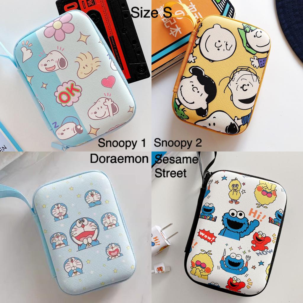 Pouch serbaguna hardcase / pouch handphone powerbank size S