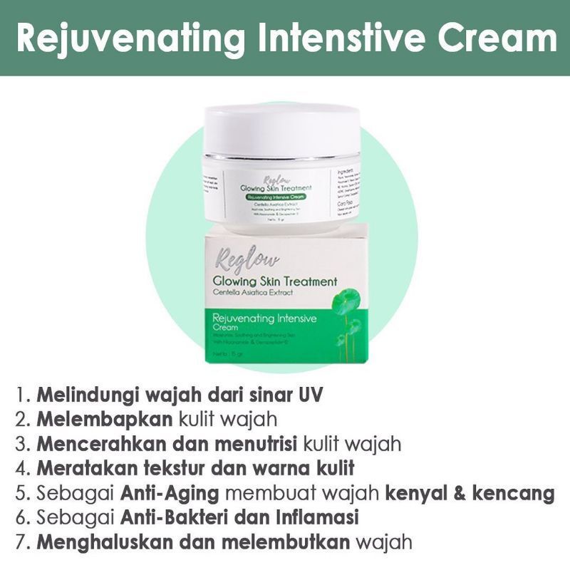 Reglow Series Original skincare Glowing skin treatment harga Ecer toner facial wash dan cream pencerah-Cream