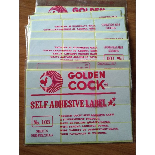 

Label Polos (Golden Cock 103)