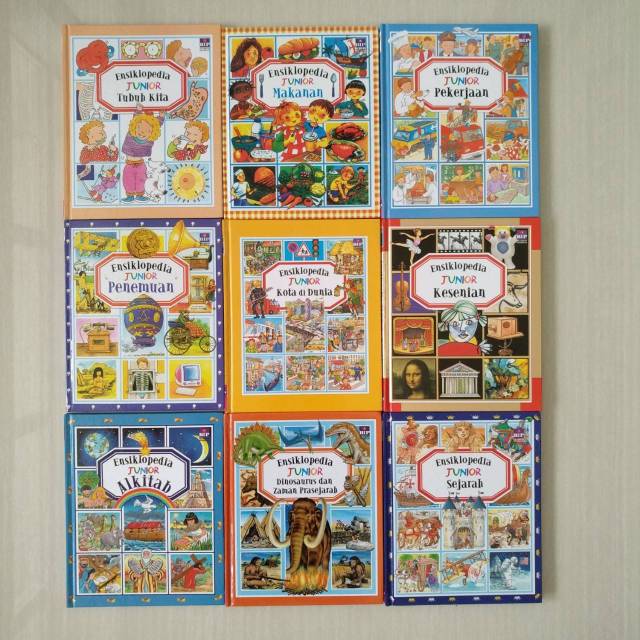 Ensiklopedia Junior Tubuh Kita / Makanan/Pekerjaan/Penemuan/Kota di Dunia/Kesenian/Alkitab/Sejarah