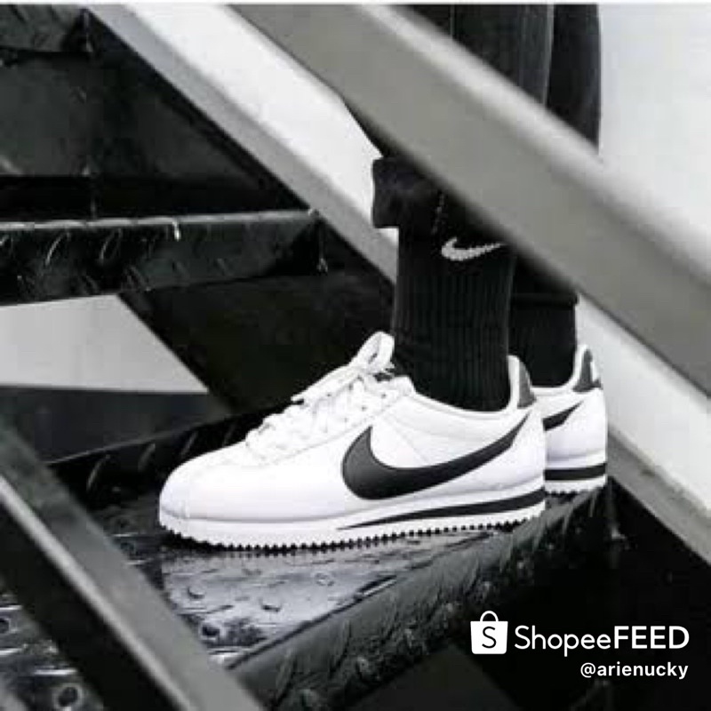 Nike Cortez Leather Black n white Original