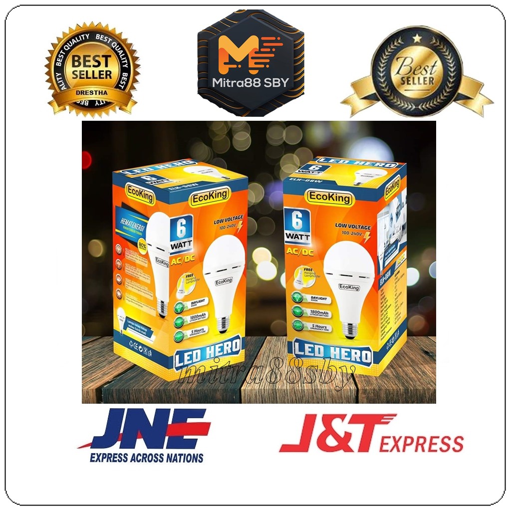 Mitra88sby lampu emergency led bulb hero Ecoking ( emergency lamp led )