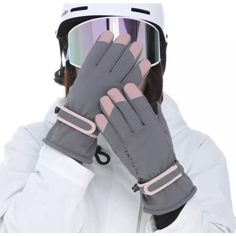 Winter Waterproof Ski Gloves Unisex Touchscreen Sarung Tangan Anti Air