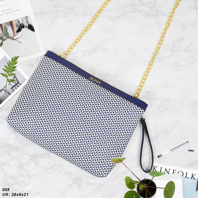 Tas Clutch Slingbag Bonia 008 Bahan Kulit Semipremium Fashion Murah Grosir Batam