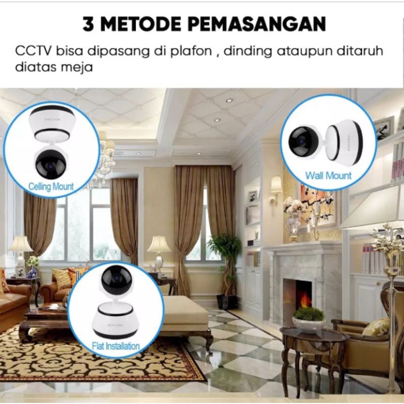 IP Camera CCTV V380 - Smart Wifi Camera FHD 1080 I Wireless IP CAM