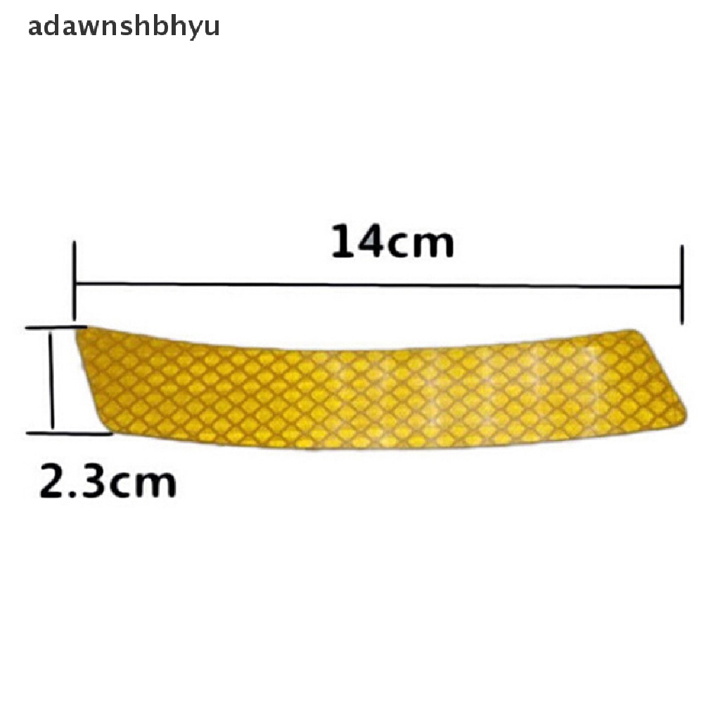 Adawnshbhyu 2Pcs Stiker Stiker strip Peringatan Reflektif bumper Mobil