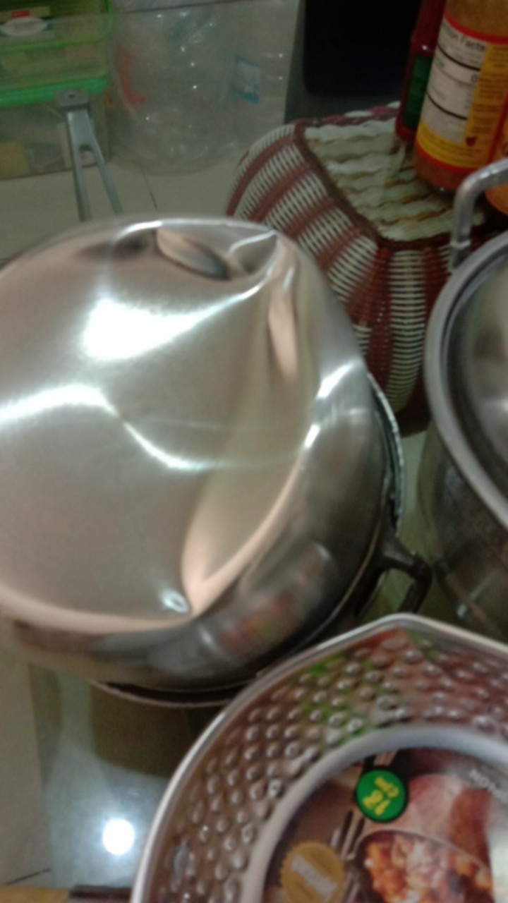 Maspion Alu Dandang Ekonomi Kukusan / Steamer / Langseng / Panci Kukus + Sarangan + Tutup 20 Cm
