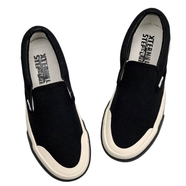 Sepatu XternalStepSure - Slip On Foerza Black Off Black CL