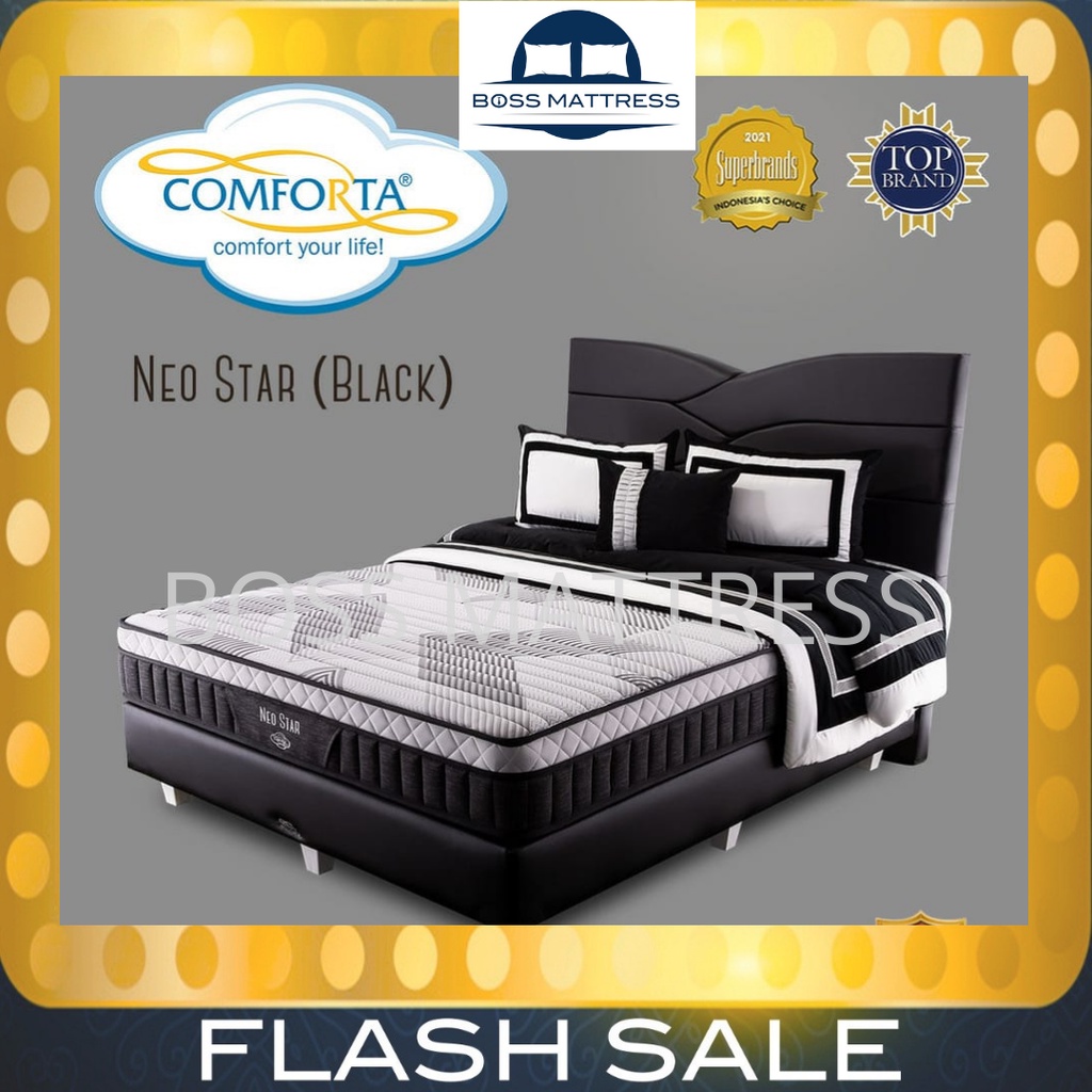 COMFORTA SpringBed NEO STAR ( Hanya KASUR / Full SET ) 160 180 200 120 100 90