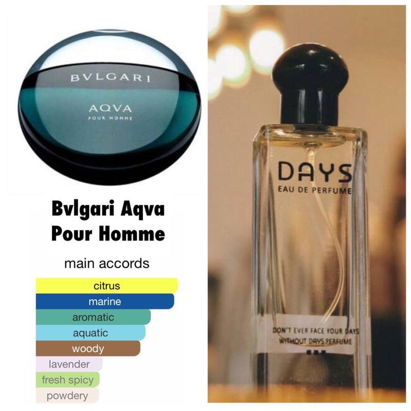 DAYS PARFUME INSPIRED BY BVLGARI AQVA POUR HOMME