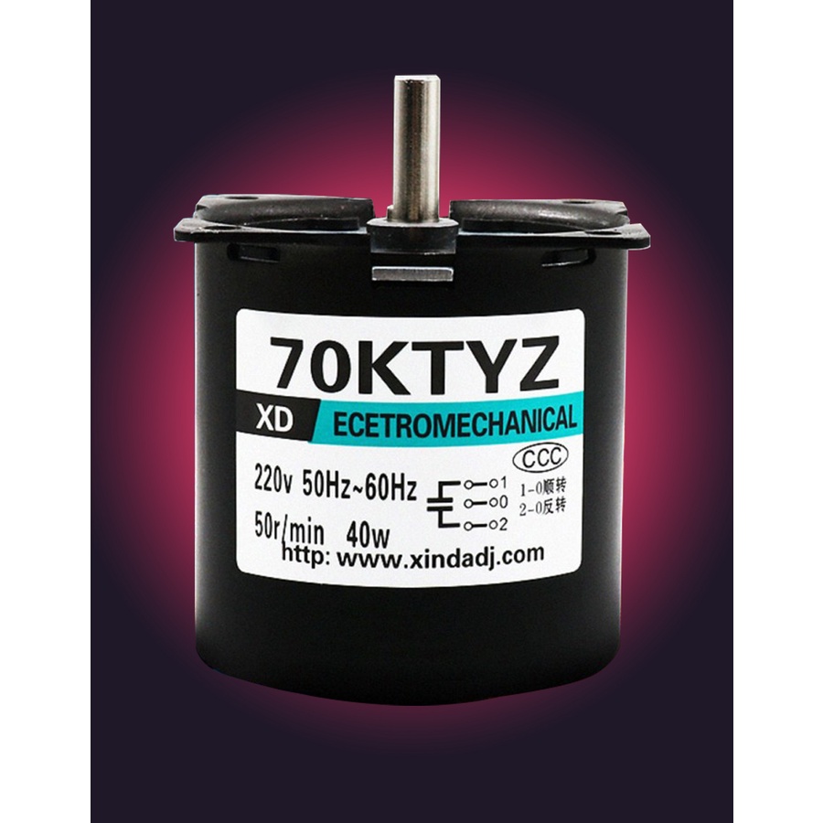 Motor Gearbox 70KTYZ 40W 30Rpm 50 60 80 110Rpm (8099)
