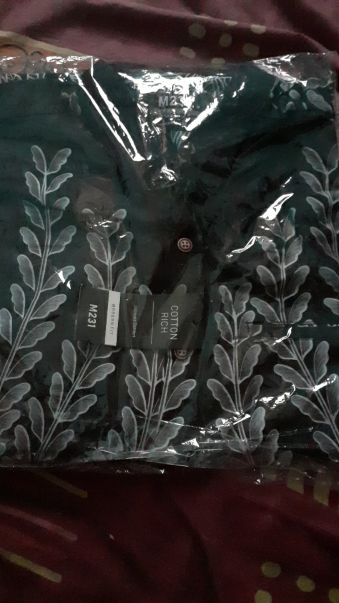 M231 Kemeja Pria Batik Panjang Hitam 1721b