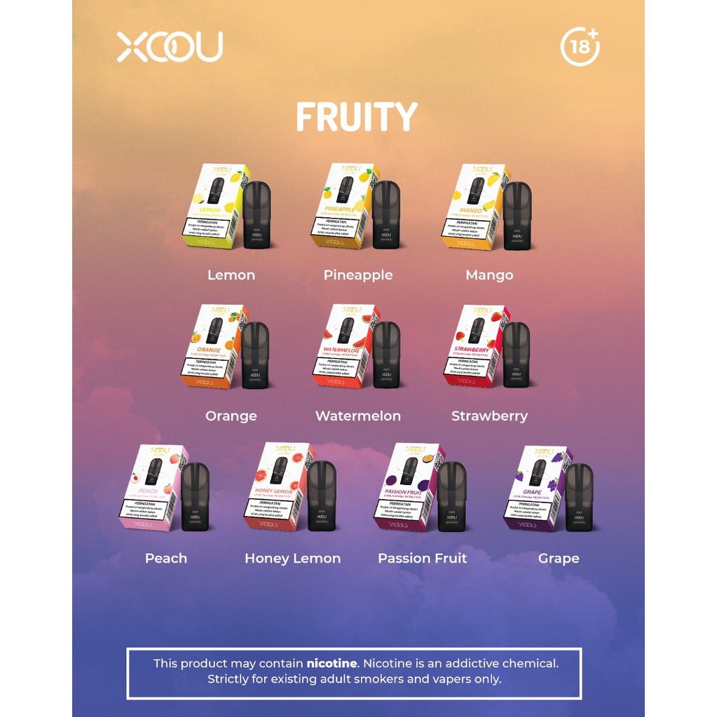 XOOU 5th Generation Mint Flavour 1 Cartridge