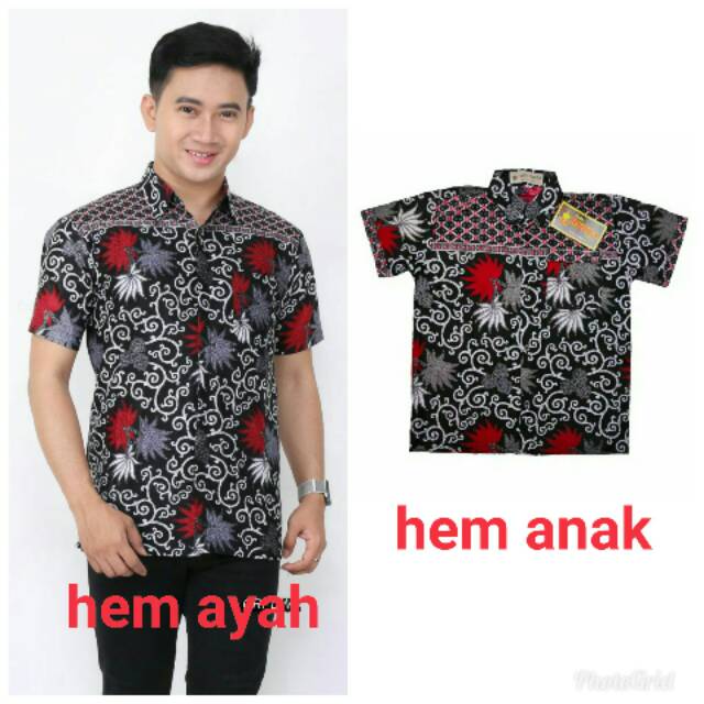 Hem baju batik seragaman sahara