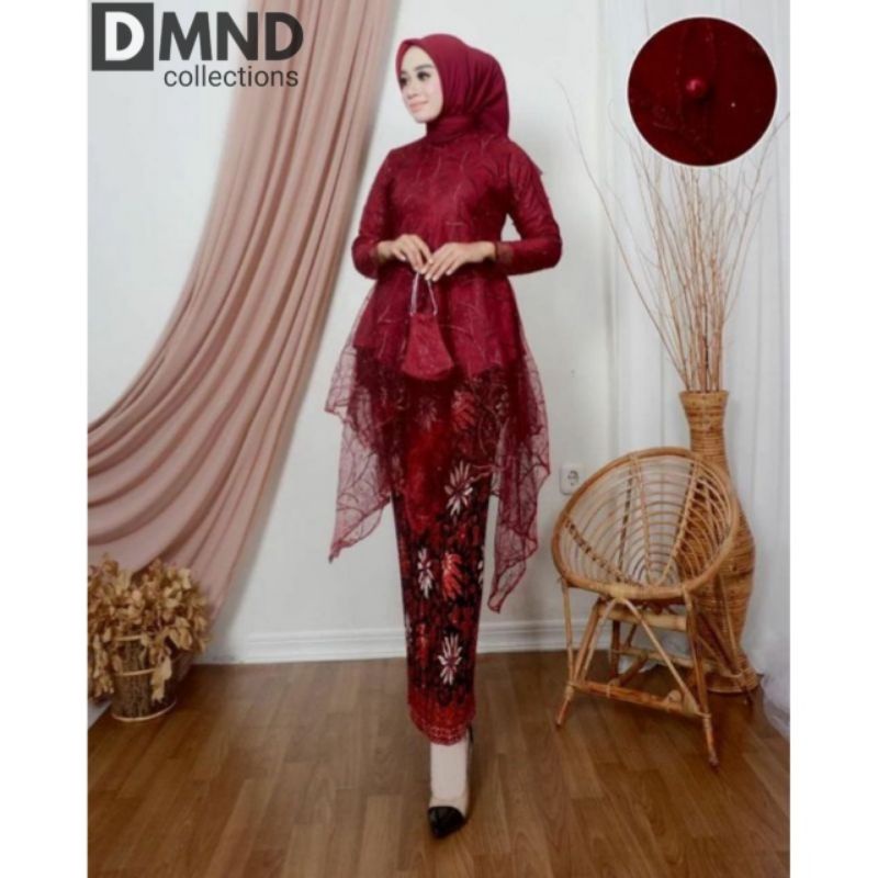 KEBAYA BROKAT MODERN - KEBAYA TUNIK TILLE CANTIK - TUNIK MAURI - TUNIK AZALEA - TUNIK KEKINIAN - DFS