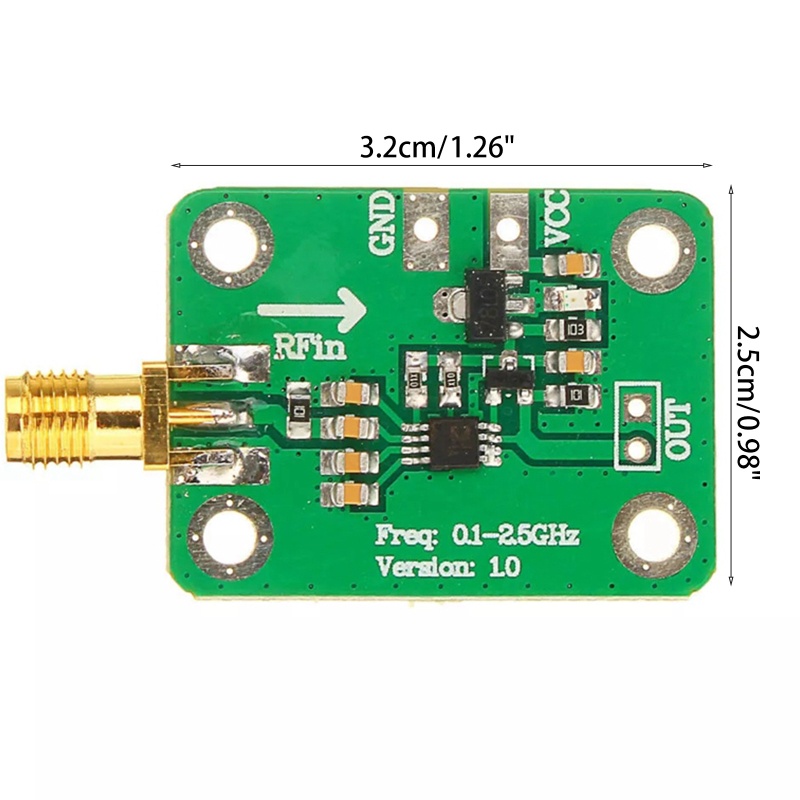 Btsg 0.1-2.5GHz RF Signal Power Meter Detektor Logaritmik -72dBm Ke -2dBm Radio