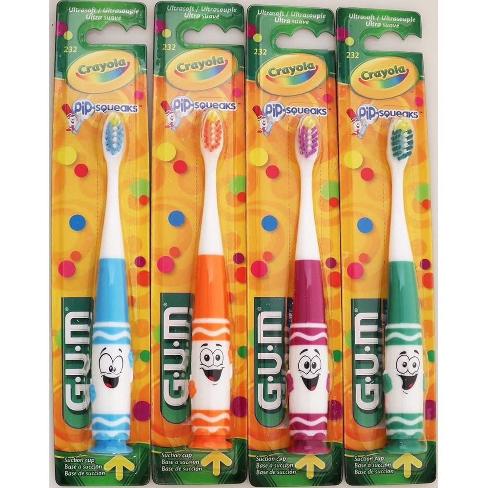 GUM Crayola Pip - Sikat Gigi Electric Anak Toothbrush Kids