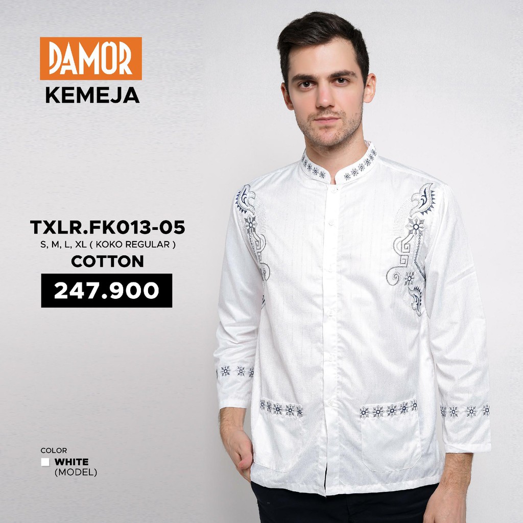 Kemeja Koko Baju Koko Muslim Modern Damor Original TXLR.FK013-05