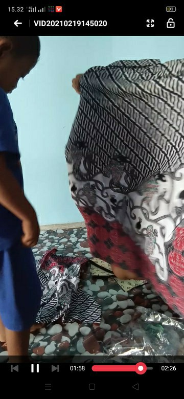 Couple Batik Keluarga || Setelan Couple Batik Ayah Ibu Anak Cewek