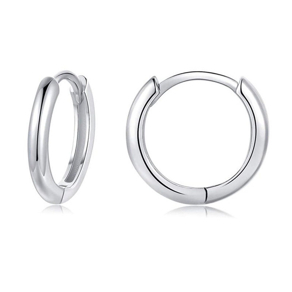 Candy Jewelry 1 Pcs Stainless Steel Hoop Earrings Geometric Circle Fashion Earring for Women 8 10 12 14 16 18 20mm