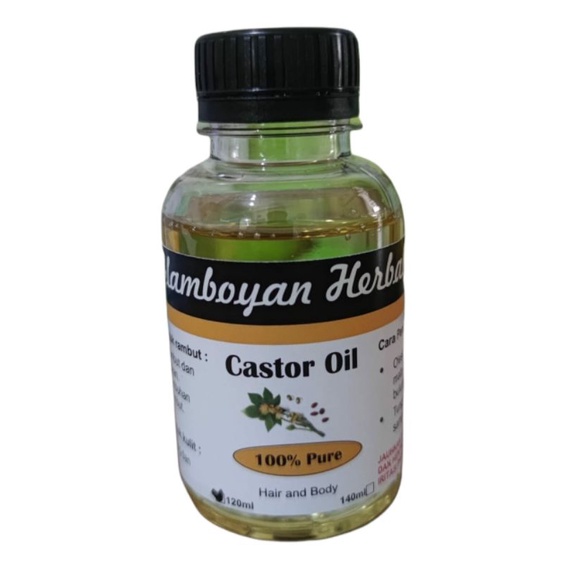 Castor Oil 100% PURE 120ml - Minyak Jarak Murni - Castor Oil ORIGINAL
