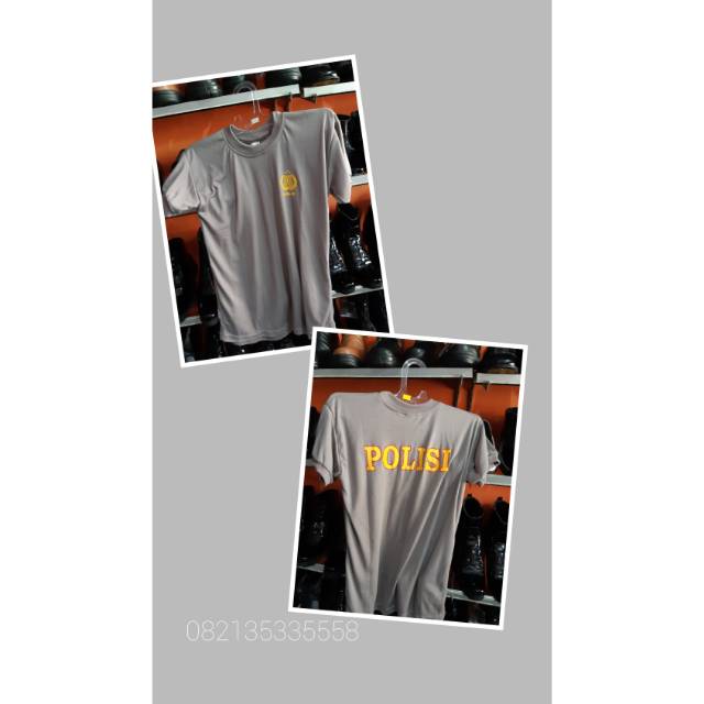 KAOS POLRI POLISI COKLAT