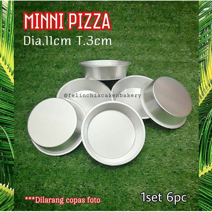 LOYANG CETAKAN PAN 10CM BURGER SET PIZZA MINI KUE CAKE BOLU BULAT ck904