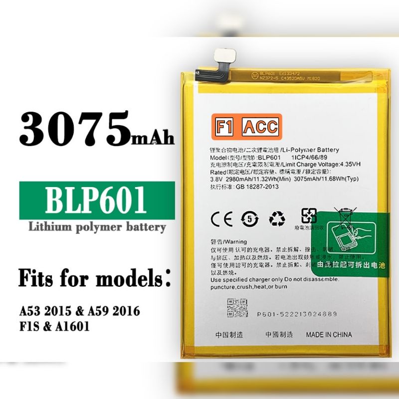 Baterai Oppo F1s A59 BLP601 Baterai Oppo A59 F1S Blp601 ORIGINAL