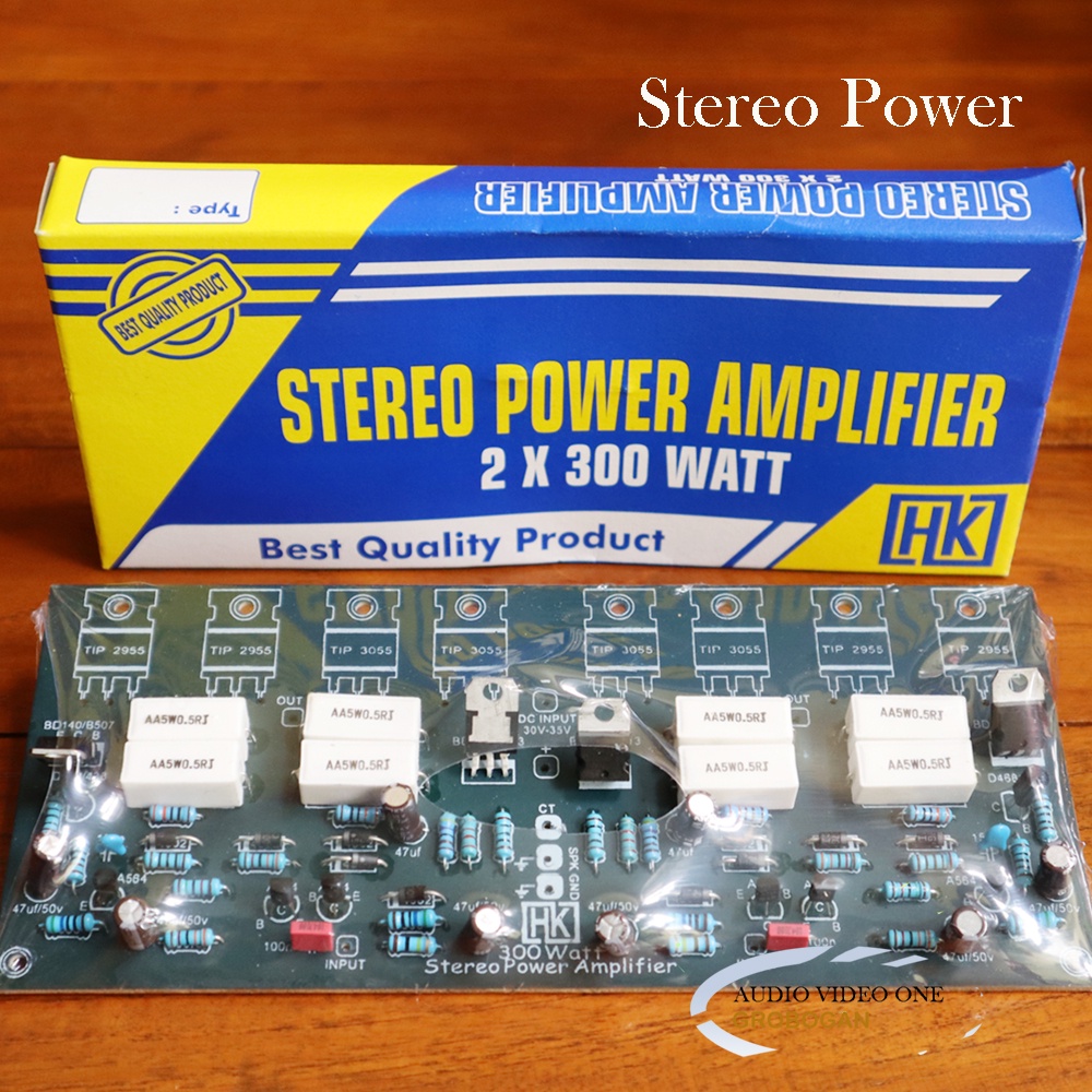Stereo Power Amplifier 600 Watt 2X300W Kit Stireo Ampli Power Rakitan