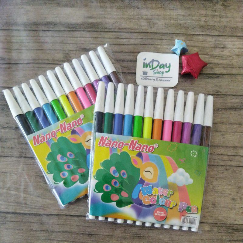 (12 Warna) Kelir Air / Colors Pen | INDAY SHOP