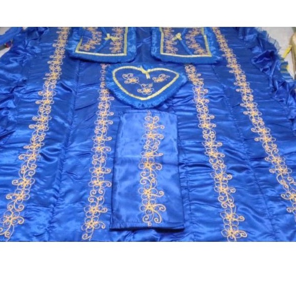 Sprei pengantin satin bordir ( ready)