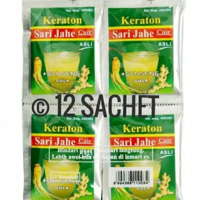 

Jahe keraton 12 sachet minuman jahe