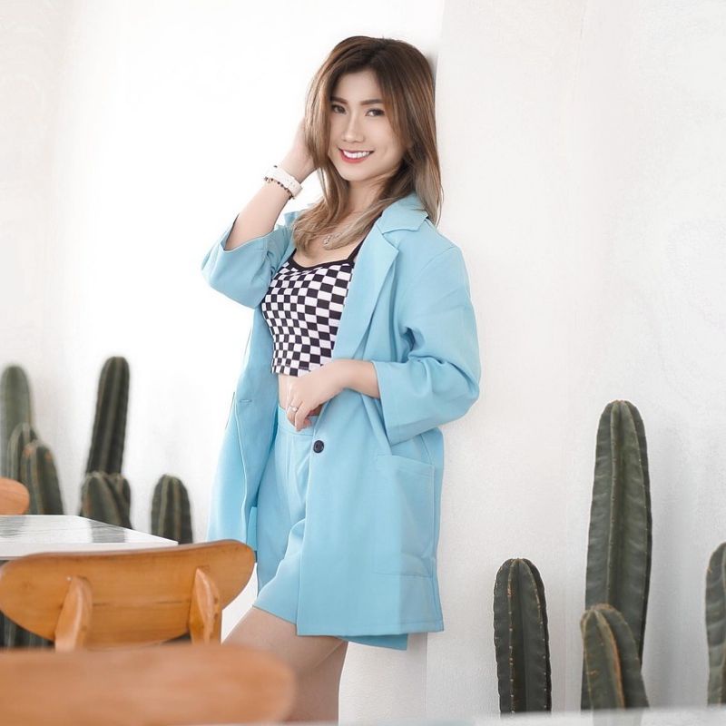 One Set Sella/Blazer set wanita 7125