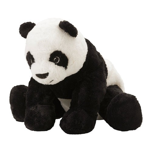 KRAMIG Boneka Panda putih hitam