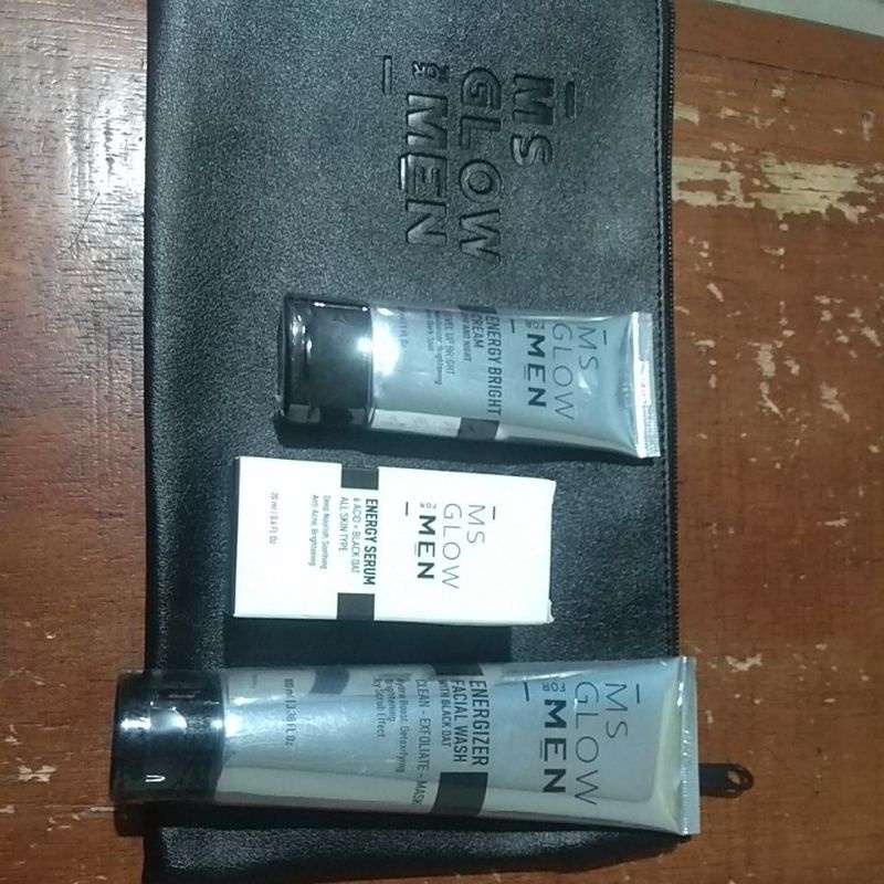 MS GLOW MEN ASLI  PAKET BASIC (3in1) MS GLOW FOR MEN SKIN CARE ORIGINAL PRODUCT